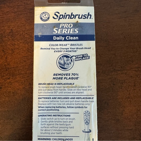 ARM AND HAMMER SPINBRUSH PRO SERIES - Picture 5 of 8